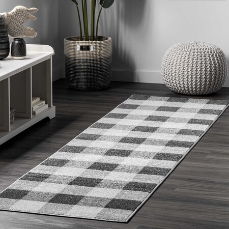 Nuloom Aisha Buffalo Plaid Area Rug 2ft x 6ft BDSM26A-206
